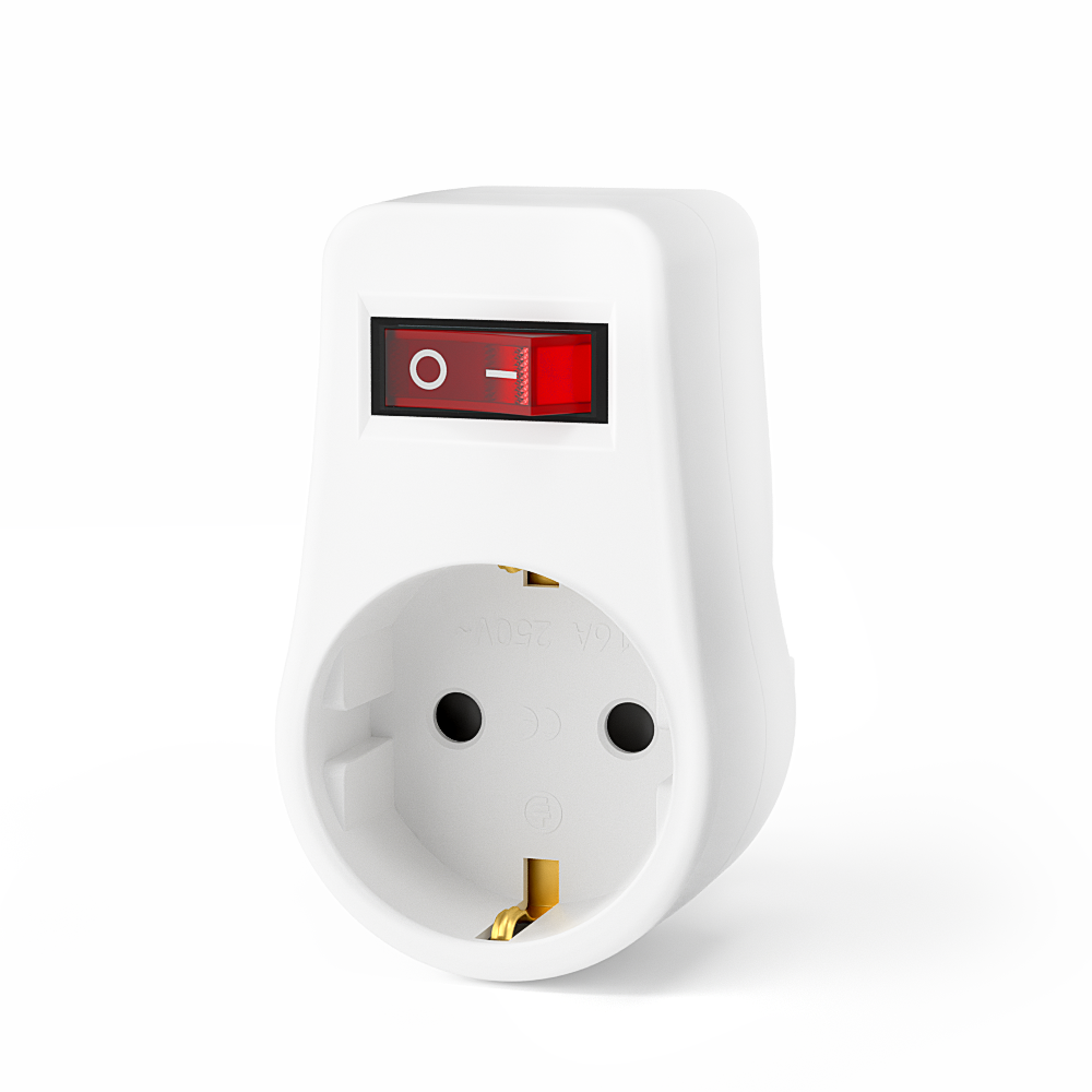 GlamPiece adapter plug with switch
